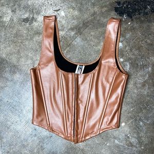 Leather corset - Size S - Going out top - Night out top